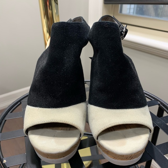 color block open toe wedges - Picture 4 of 6